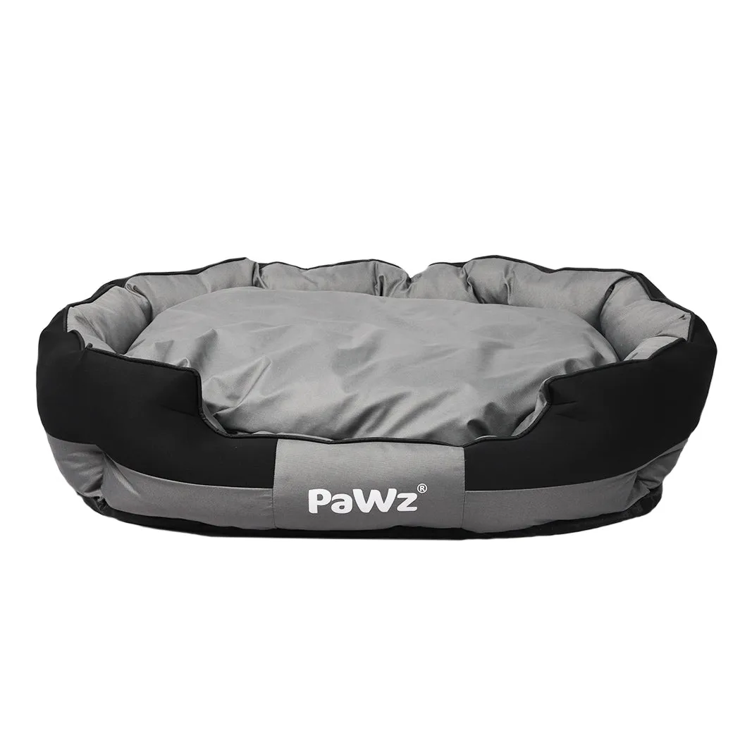 LARGE Dog Beds Waterproof Pet Calming - Grey