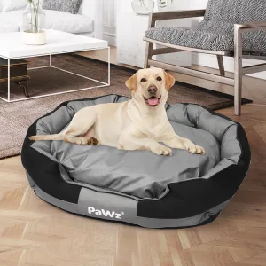 LARGE Dog Beds Waterproof Pet Calming - Grey