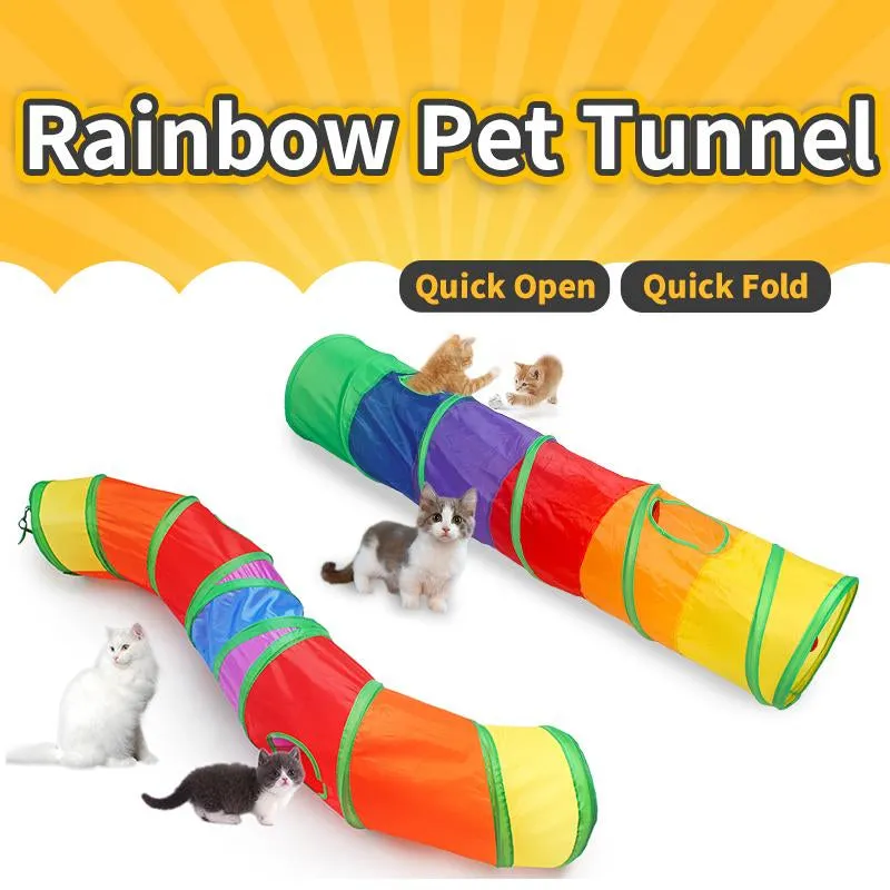 Large Foldable Cat Tunnel - Endless Fun with Your Kitten