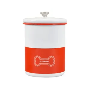 Le Creuset 4.25 qt. Treat Jar with Stainless Steel Knob - Orange