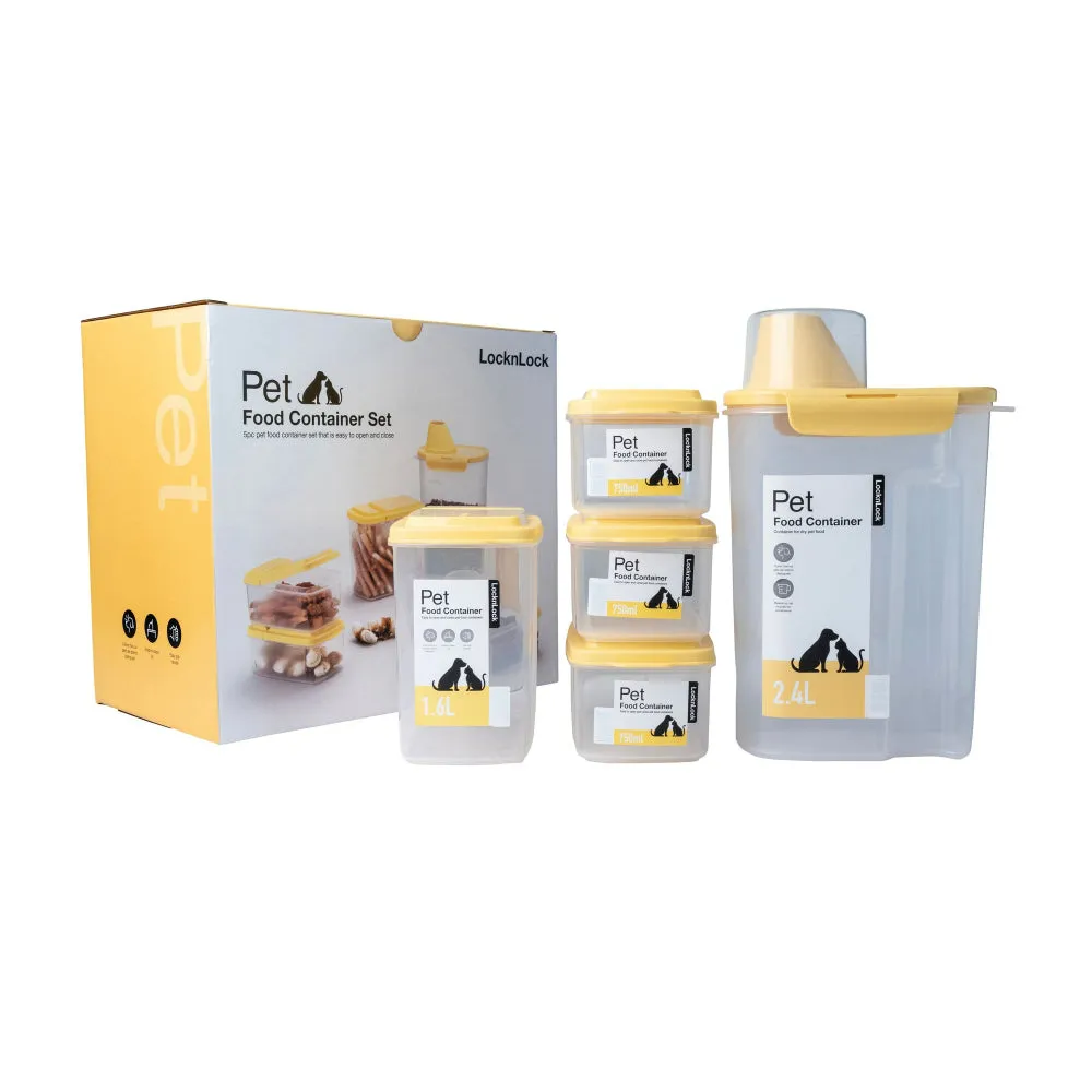 Lock & Lock Pet Storage Container Set 5 Piece