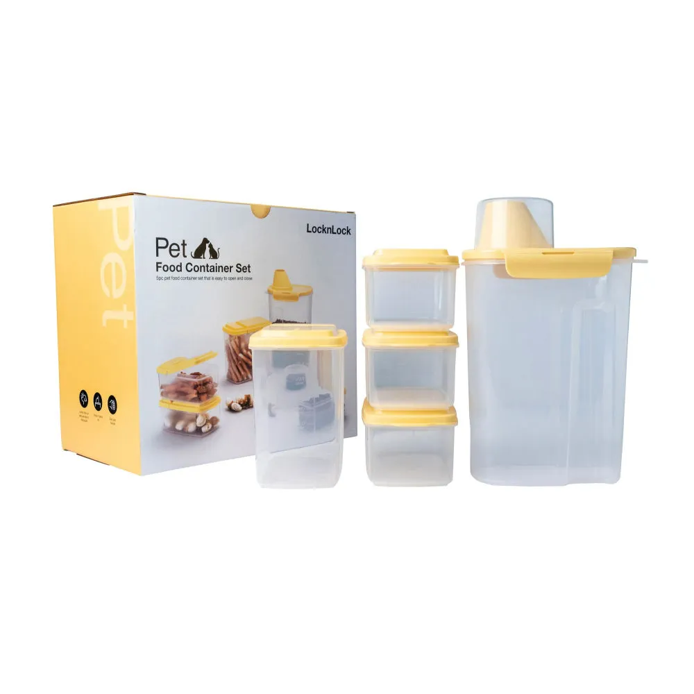 Lock & Lock Pet Storage Container Set 5 Piece