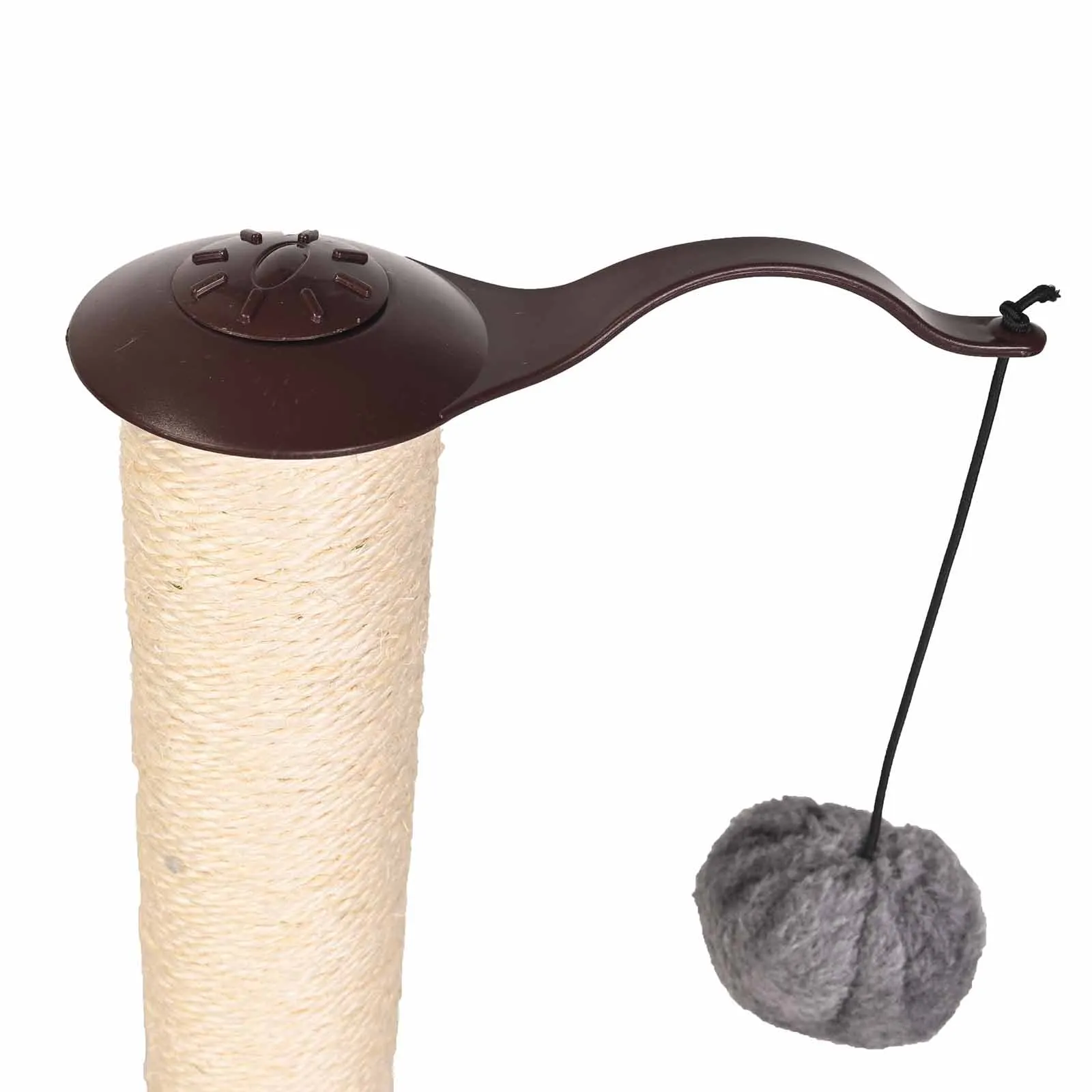 Multifunctional Sisal Scratcher Tree with Cat Tracks Toy Balls