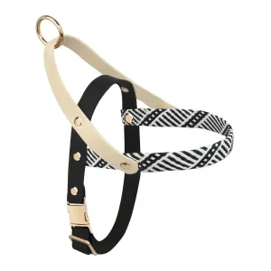 No-Pull Comfort Dog Harness - Black & White Stripes