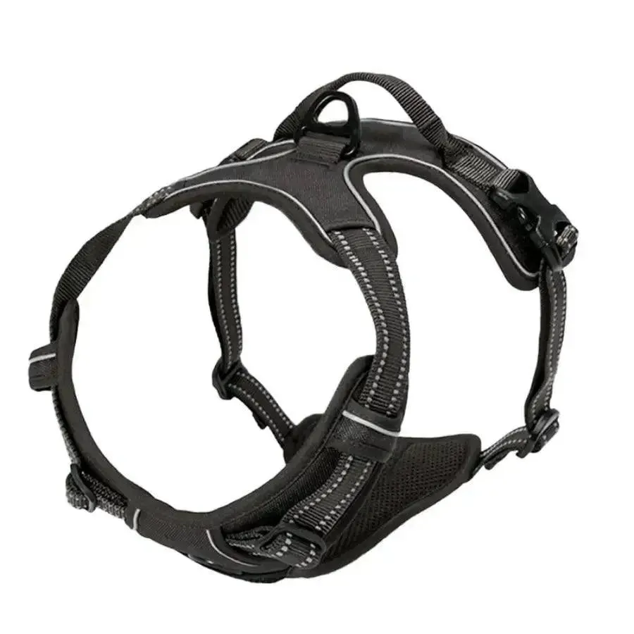 No Pull Dog Harness Front Clip Heavy Duty Reflective Easy Control Handle for Large Dog Walking