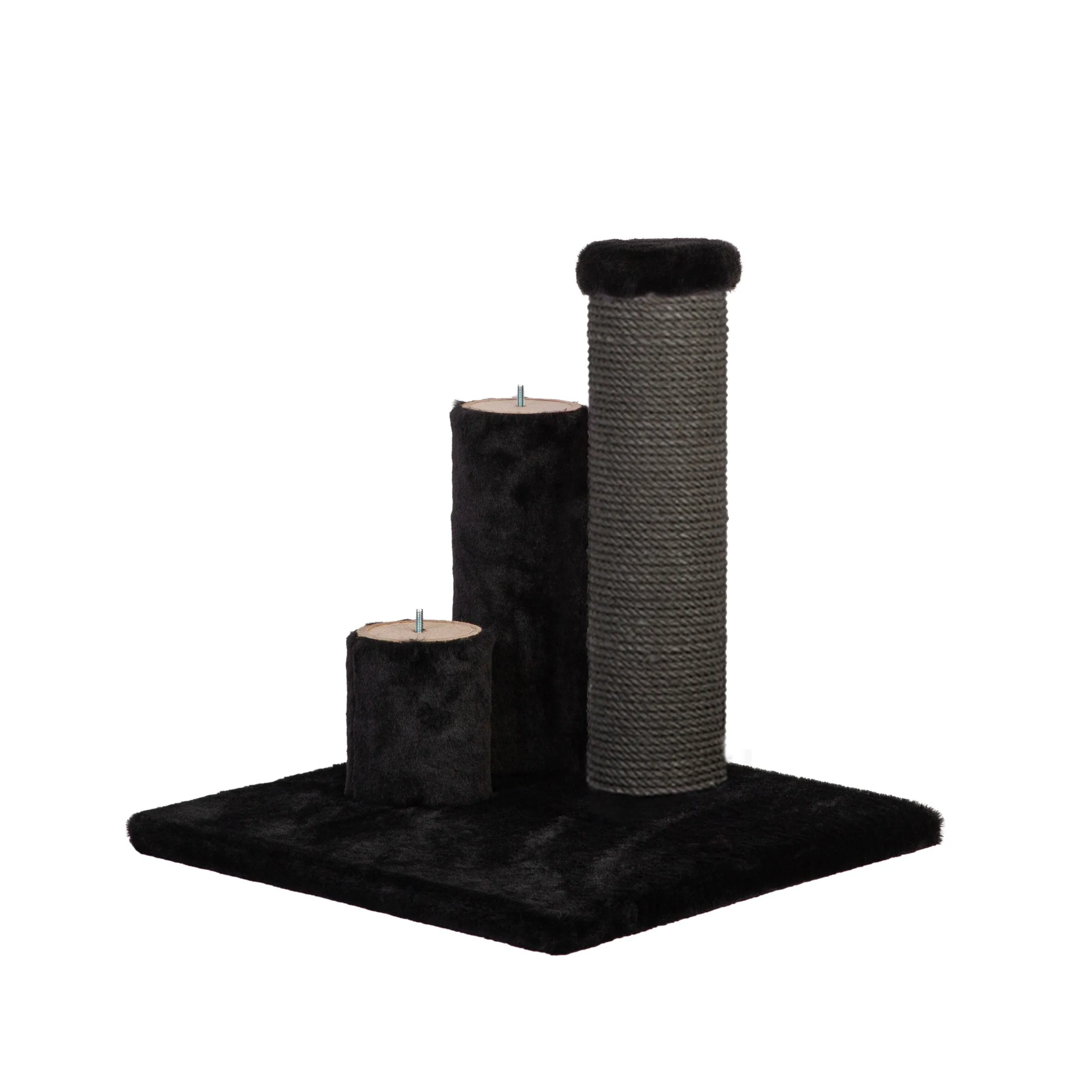 Noba Evolution - 4 in 1 Scratching post - Black Faux Fur