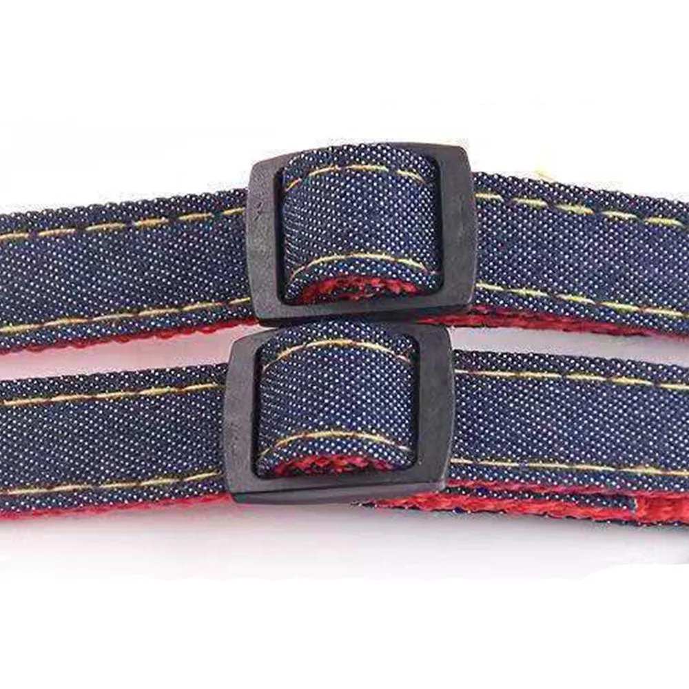 PAWS ASIA China Suppliers Custom Strong Jean Adjustable Long Dog Harness Set Pet Show Leash