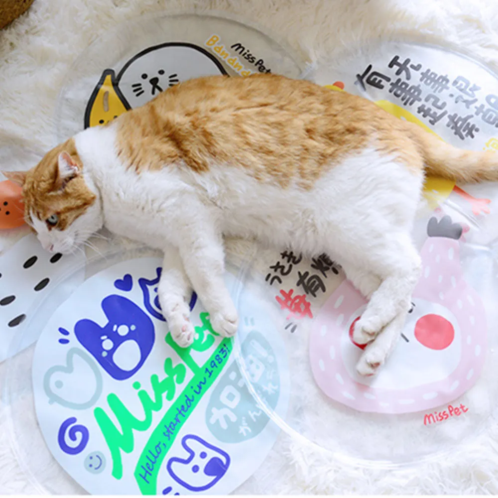 PAWS ASIA Supplier Pet Summer Round Cool Cute Fancy Comfy Mat Cat Bed Cushion