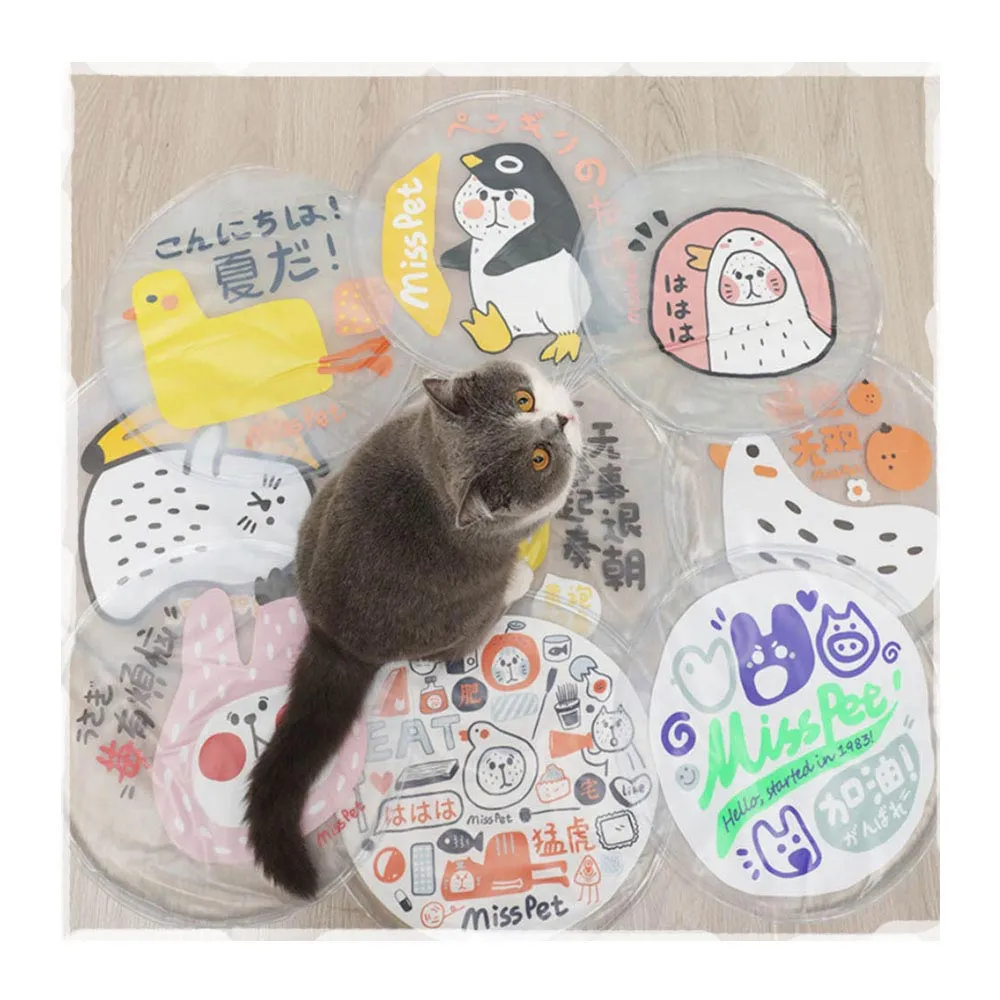 PAWS ASIA Supplier Pet Summer Round Cool Cute Fancy Comfy Mat Cat Bed Cushion