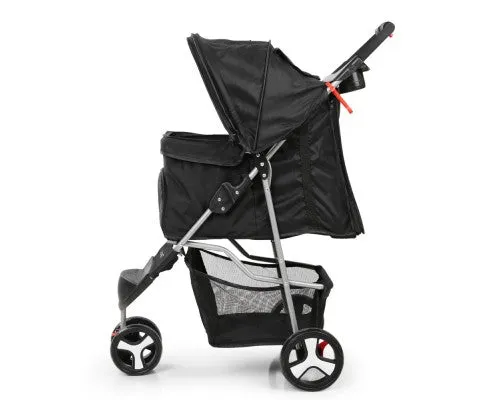 Pet 3 Wheel Pet Stroller - Black