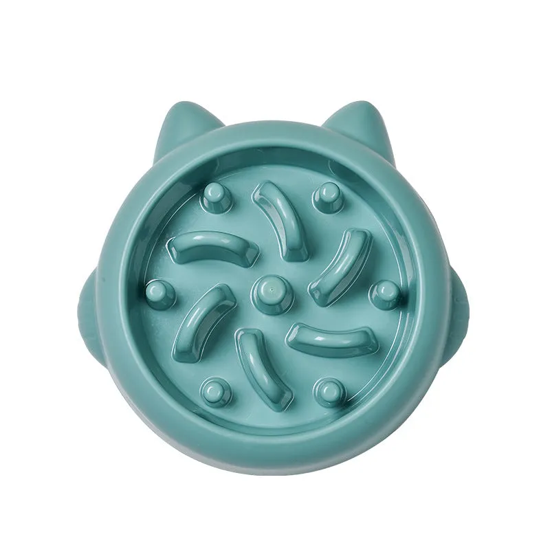 Pet Dog and Cat Slow Feeder Bowls - Anti-Choking Dish for Home, Prevents Gulping