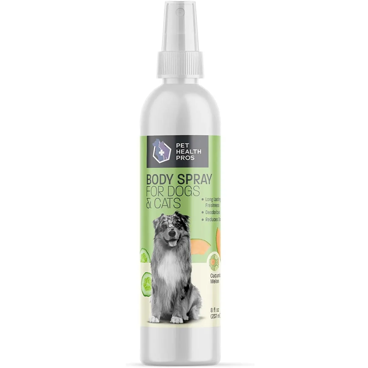 Pet Health Pros; Dog Deodorizing Spray; Long-Lasting, Eliminates Odor, Time-Saving; Large 8oz bottle; Available in Four Scents