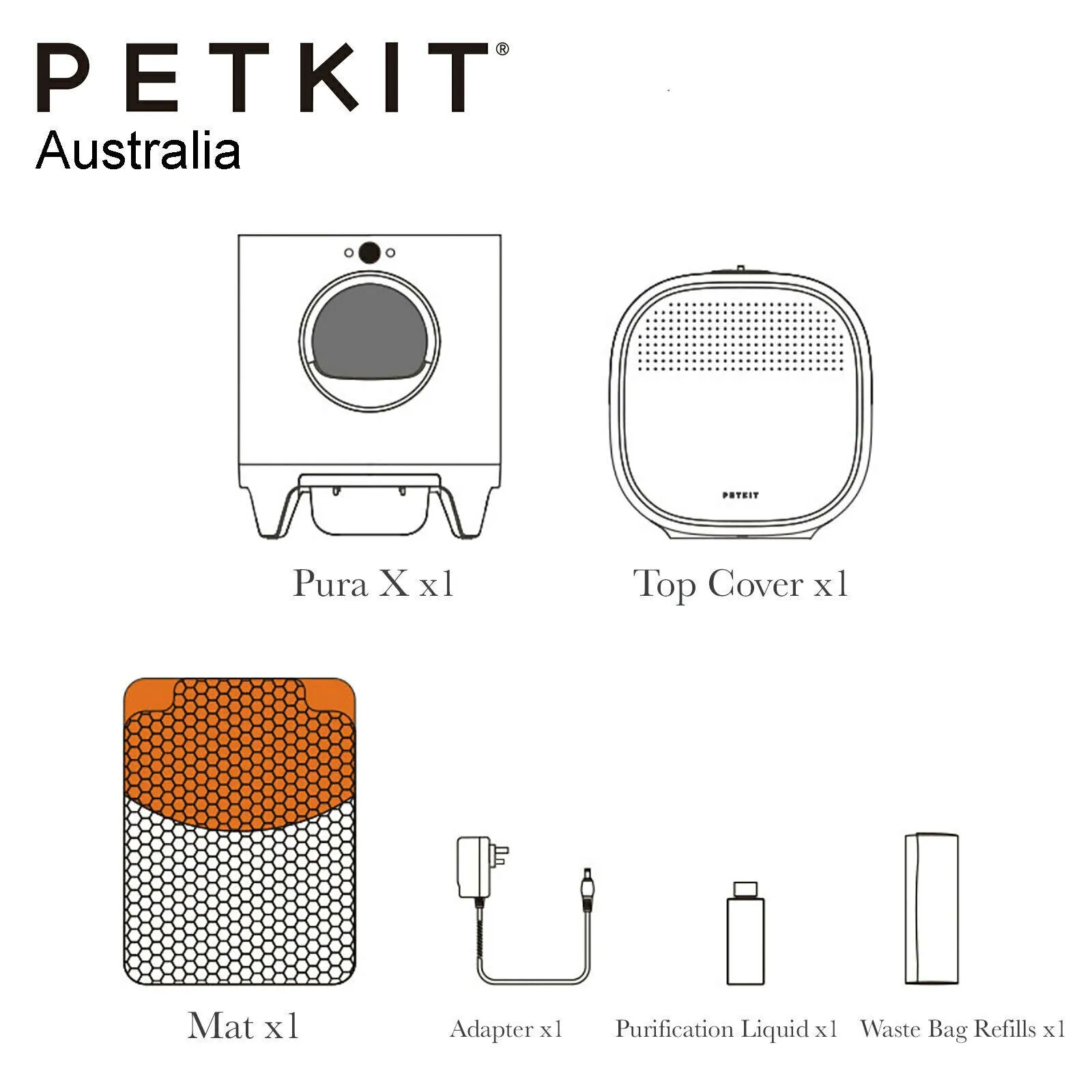 PETKIT PURA X Smart Automatic Self Clean Cleaning Cat Kitten Pet Litter Box Tray