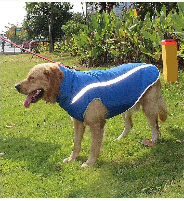 PETLAVISH Pro™ Warm Large Dog Vest Jacket: Waterproof Light-Reflecting Fleece XL-6XL