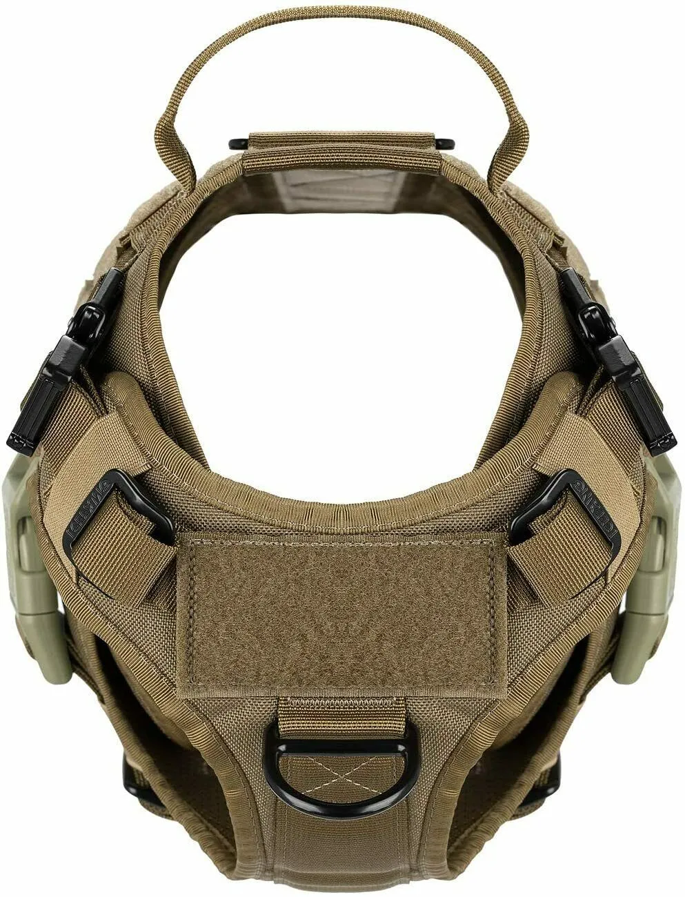 PETLAVISH™ Tactical Large Dog Harness w/ Handle: NO-PULL, Adjustable, Breathable Military Law Control Vest