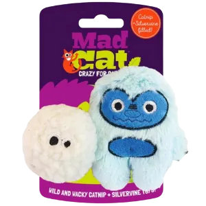 R2P Pet Mad Cat Yowlin' Yeti 2PK Catnip Cat Toy