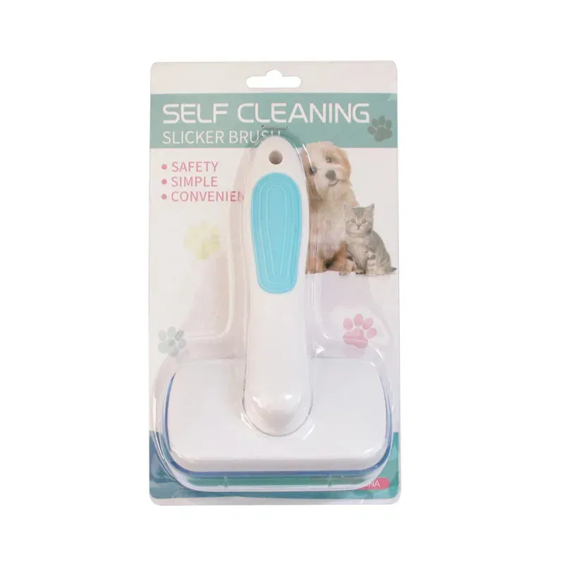 Self-Cleaning Grooming Brush for Pets