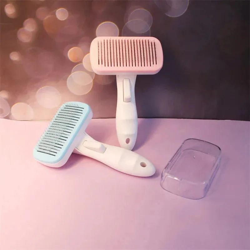 Self-Cleaning Grooming Brush for Pets