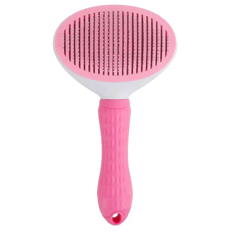 Self-Cleaning Pet Hair Removal Comb - Cat and Dog Grooming Slicker Brush