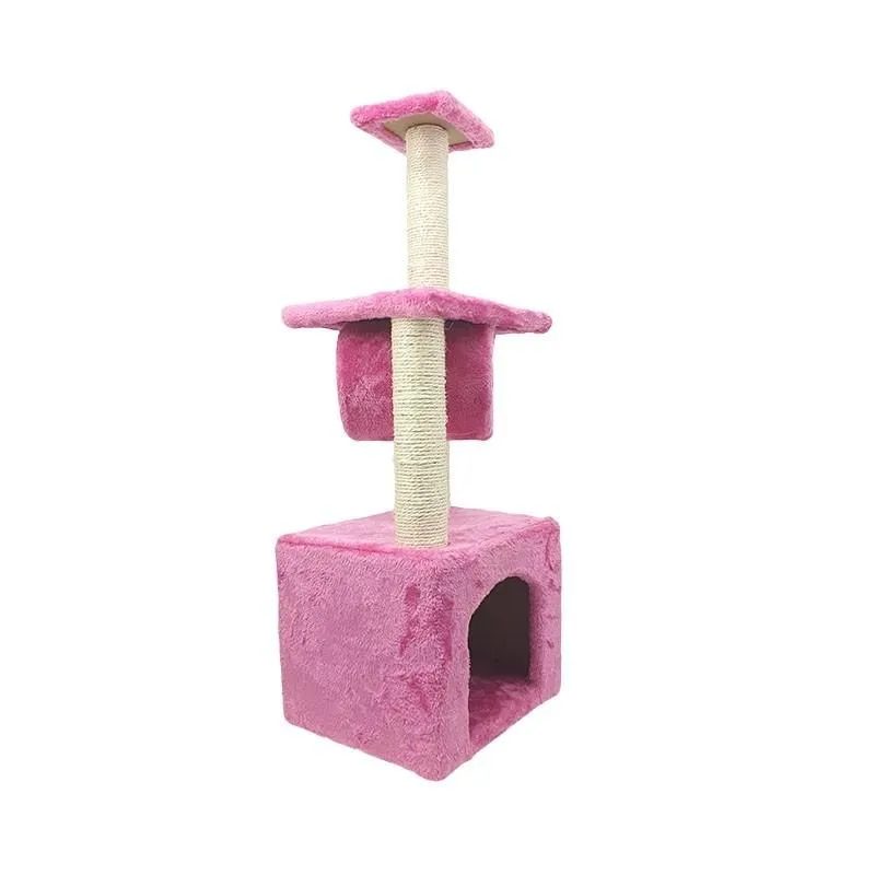 Sin Cheng 3 Tier Cat Scratching Post (Pink)