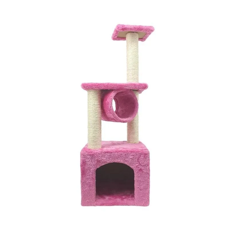 Sin Cheng 3 Tier Cat Scratching Post (Pink)