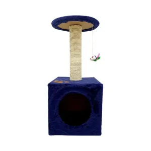 Sin Cheng Paw Printed Cat Scratching Post (Blue)