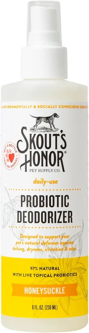 Skout's Honor Dog Probiotic Daily Use Honeysuckle Deodorizer 8 oz