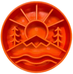 Slow Feeder Bowl | Great Outdoors Orange