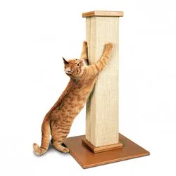 SmartCat Ultimate Scratch Post - Super Durable 32" Woven Sisal Scratcher