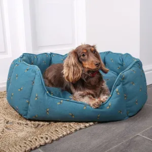 Sophie Allport Bees Pet Bed - Teal - Medium