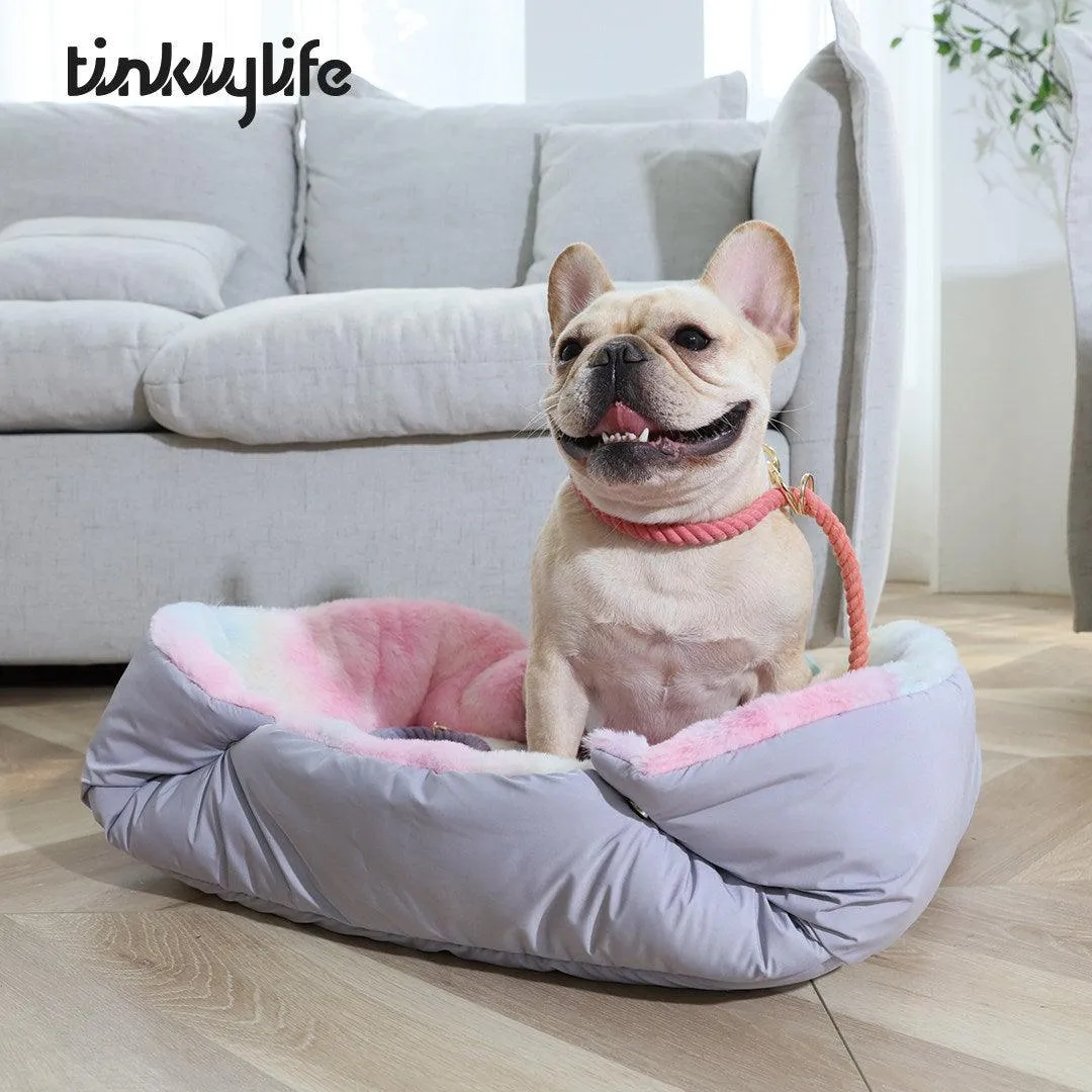 TINKLYLIFE Unicorn Reversible Pet Cushion Bed