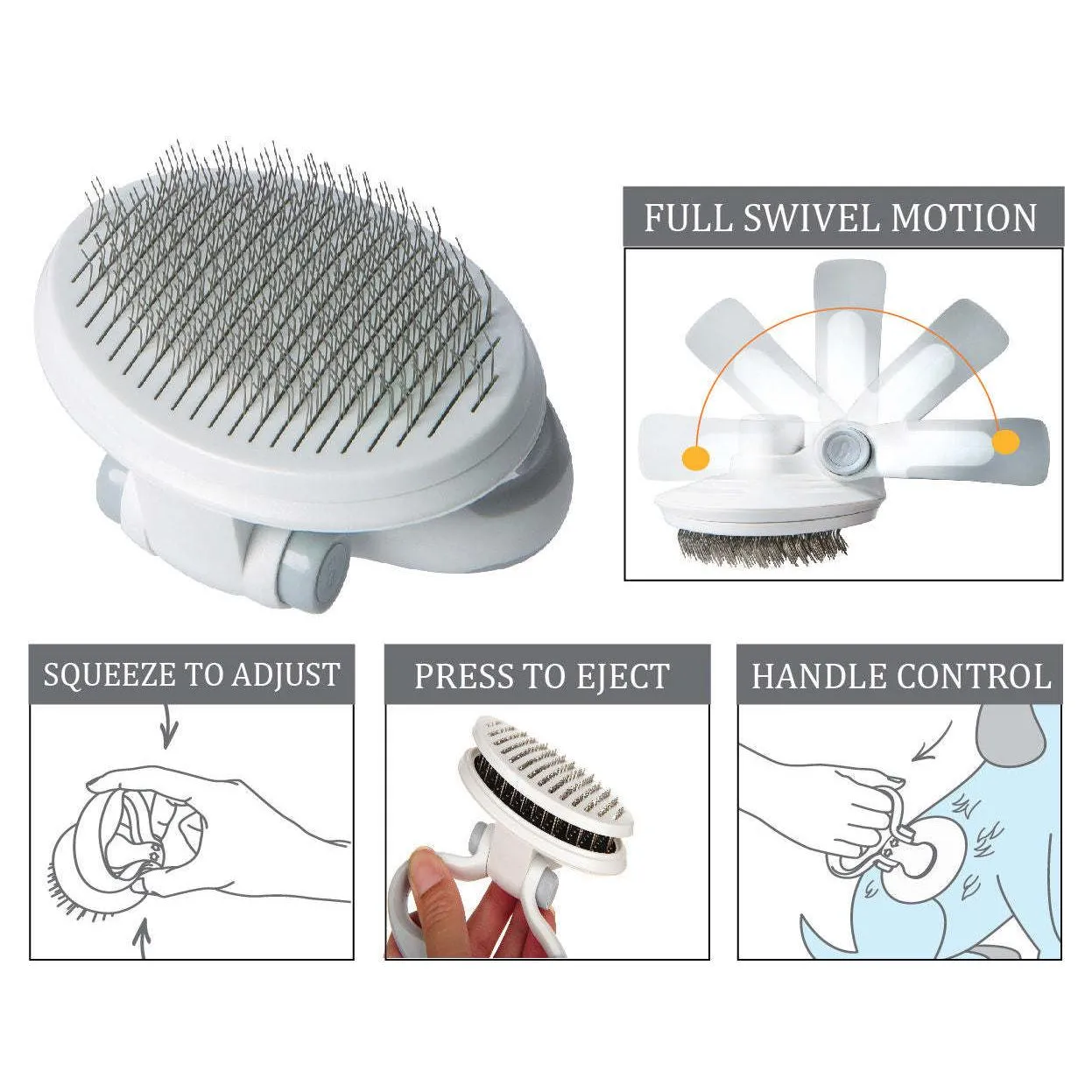 Travel Self-Cleaning Swivel Brush Care