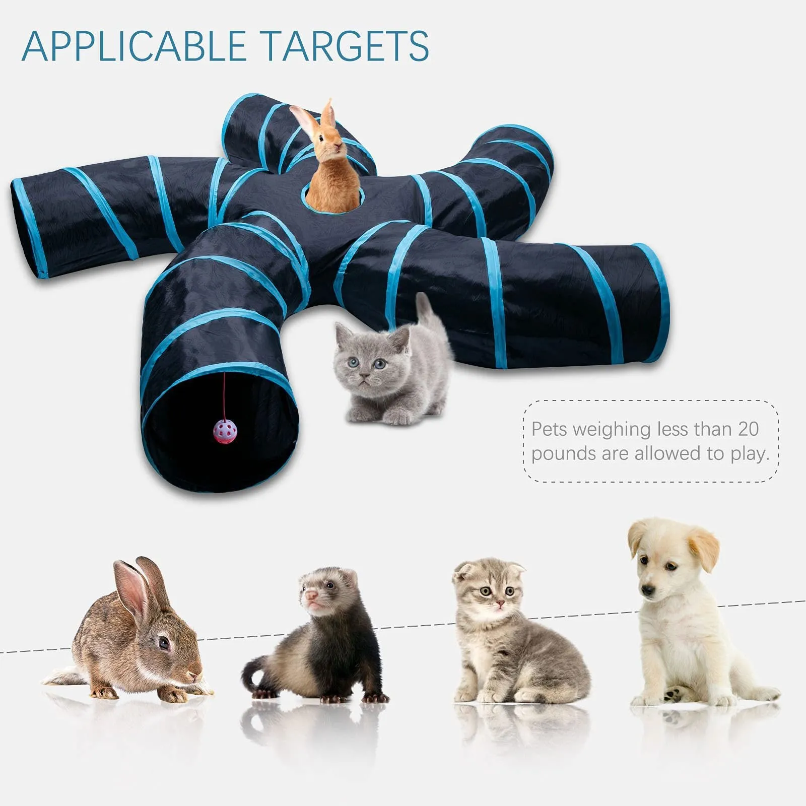 Tree Pattern Extensible and Collapsible Tunnel Pet Cat Dog Toys as Pets Supplies