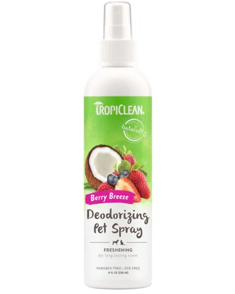 TropiClean Berry Breeze Deodorizing Spray for Pets