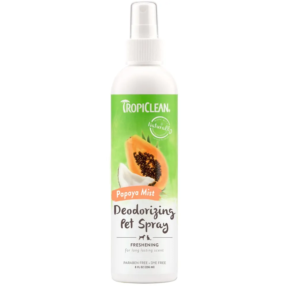 TropiClean Deodorizing Spray Papaya Mist 236mL