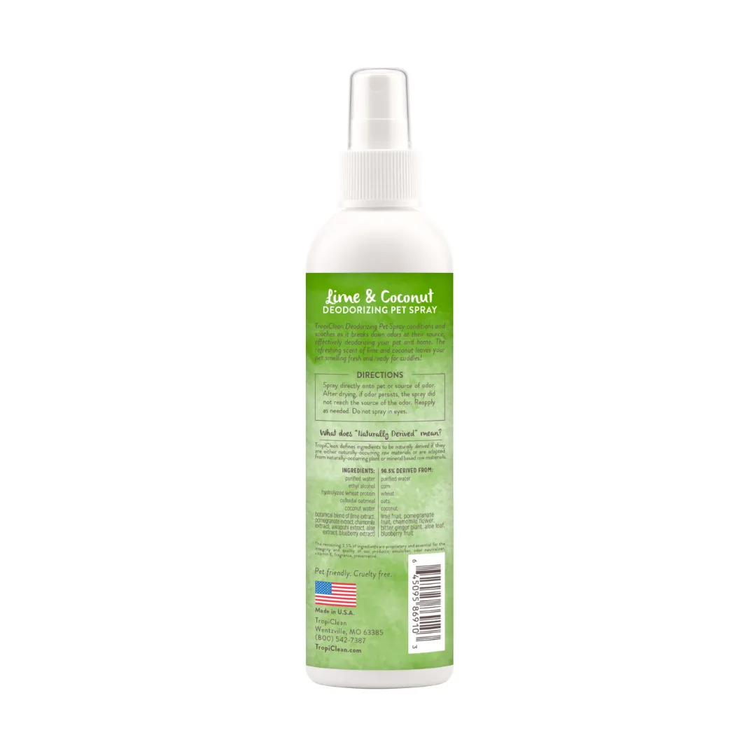 Tropiclean Lime & Coconut Deodorizing Pet Spray