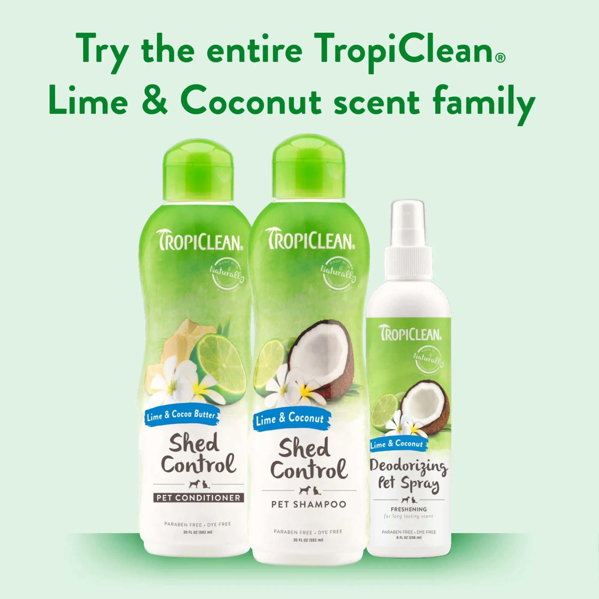 Tropiclean Lime And Coconut Deodorizing Pet Spray for Pets 8oz