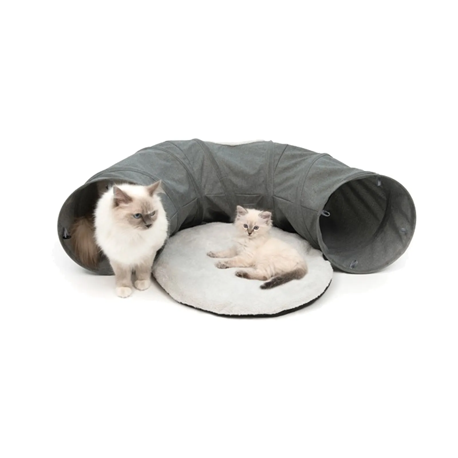 Vesper Peek-a-Boo Tunnel with Cushion - Blue or Grey