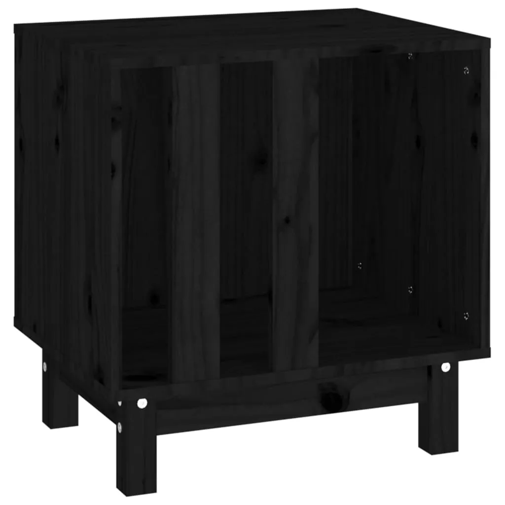 vidaXL Dog House Black 50x40x52 cm Solid Wood Pine