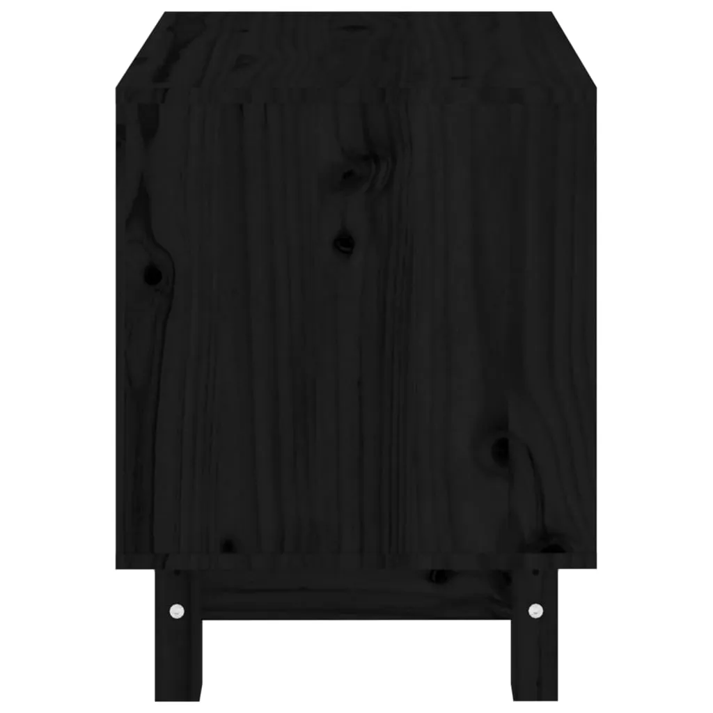 vidaXL Dog House Black 50x40x52 cm Solid Wood Pine